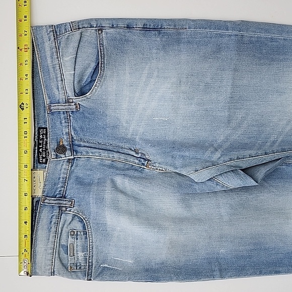 NWT Rica Lewis Men's Denim RL80 Straight Fit Faded Blue Jeans Size 34 - Picture 13 of 15